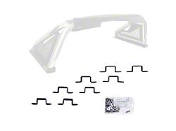 Go Rhino Sport Bar 2.0 Roll Bar 3-Inch Cube Light Mounting Brackets; Textured Black (10-18 RAM 2500)