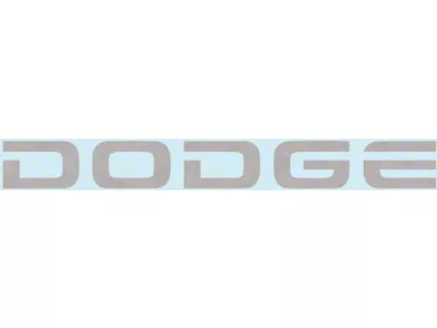 Square Corners Tailgate Decal; Tan (97-99 RAM 2500)