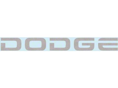Square Corners Tailgate Decal; White (97-99 RAM 2500)