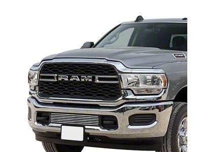 Stainless Steel Billet Lower Bumper Grille Overlay; Polished (19-24 RAM 2500 w/o Front Parking Sensors)