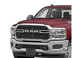 Stainless Steel Billet Lower Grille Insert; Black (19-25 RAM 2500 w/o Front Parking Sensors)