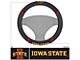 Steering Wheel Cover with Iowa State University Logo; Black (Universal; Some Adaptation May Be Required)