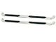 Platinum 4-Inch Oval Side Step Bars; Stainless Steel (03-09 RAM 2500 Quad Cab)
