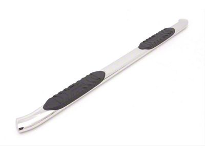 5-Inch Oval Curved Nerf Side Step Bars; Polished Stainless (10-24 RAM 2500 Mega Cab)
