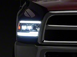 Switchback Sequential Full LED Projector Headlights; Chrome Housing; Clear Lens (10-18 RAM 2500 w/ Factory Halogen Headlights)