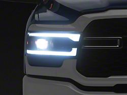 Switchback Sequential LED Turn Signal Projector Headlights; Jet Black Housing; Smoked Lens (19-24 RAM 2500 w/ Factory Halogen Headlights)