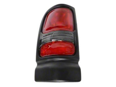 Tail Light; Black Housing; Red/Clear Lens; Driver Side (94-02 RAM 2500)