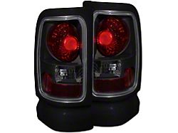 Tail Lights; Black Housing; Smoked Red Lens (94-02 RAM 2500)