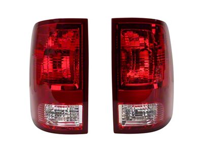 Tail Lights; Chrome Housing; Red Lens (10-18 RAM 2500)