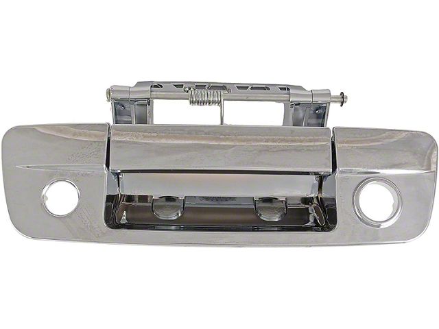 Tailgate Handle; All Chrome; With Backup Camera; With Keyhole (10-18 RAM 2500)