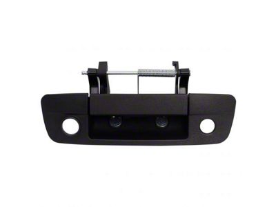 Tailgate Handle with Lock Provision and Backup Camera Opening; Textured Black (10-12 RAM 2500)