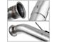 Turbo-Back Muffler Delete Single Exhaust System with Polished Tip; Side Exit (04-07 5.9L RAM 2500)