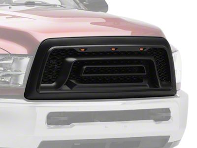 Upper Replacement Grille; Matte Black (10-18 RAM 2500)