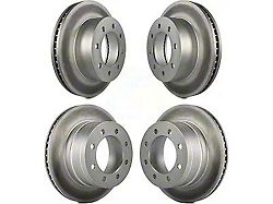 Vented 8-Lug Rotors; Front and Rear (03-08 RAM 2500)