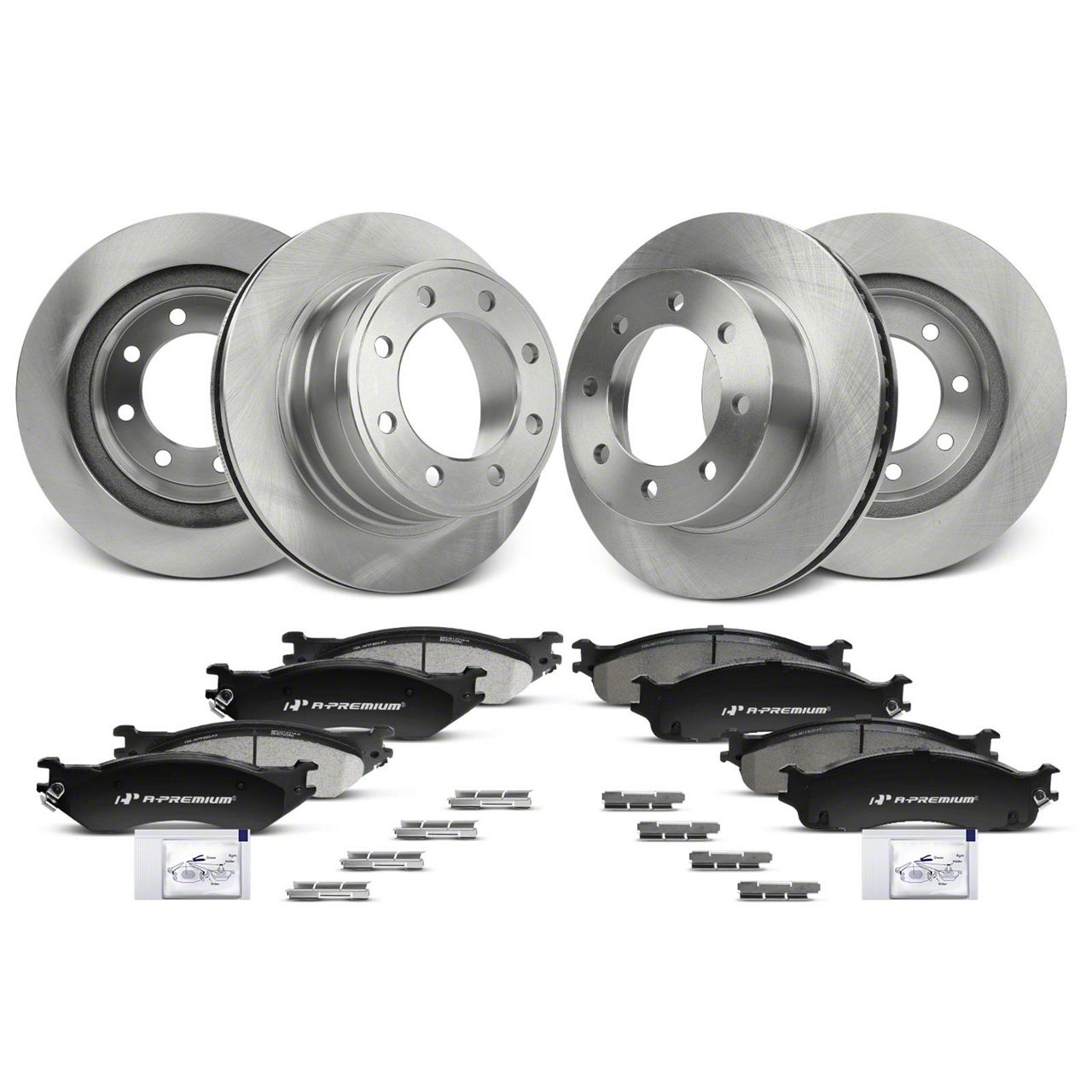 thumbnail image 2 of AM Autoparts Rear Brake Rotor & Pad Kit For Dodge Ram 2500 3500 (2009-2016) 2 of 4