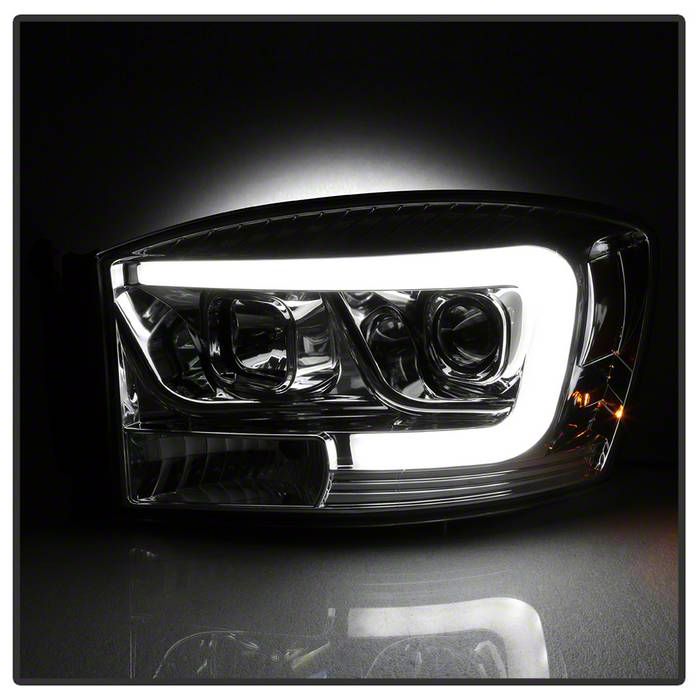 AlphaRex RAM 3500 LUXX-Series LED Projector Headlights; Black Housing; Clear Lens 880535 (06-09