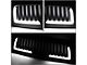 Vertical Fence Style Upper Replacement Grille with LED DRL Light; Matte Black (10-18 RAM 2500)