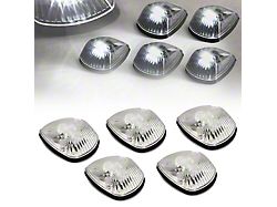 White LED Roof Cab Lights; Chrome (94-98 RAM 2500)