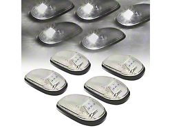 White LED Roof Cab Lights; Chrome (99-02 RAM 2500)