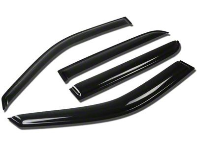 Window Visors; Dark Smoke; Front and Rear (10-14 RAM 2500 Crew Cab)