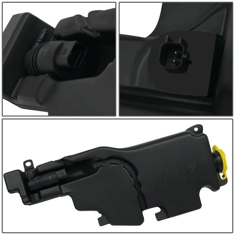 thumbnail image 2 of LKQ Windshield Washer Tank With Pump & Cap For 2011-2018 Ram 1500 - CH1288200 2 of 6