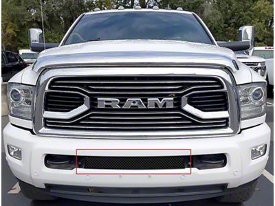 Wire Mesh Lower Grille Insert; Black (10-18 RAM 2500)