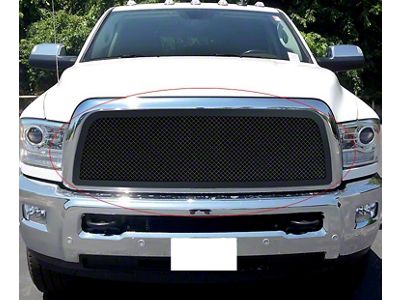Wire Mesh Upper Replacement Grille; Black (13-18 RAM 2500)