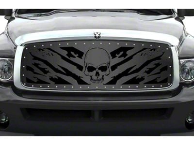 1-Piece Steel Upper Grille Insert; Nightmare (03-05 RAM 3500)