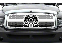 1-Piece Steel Upper Grille Insert; RAM Head with Steel Finish (03-05 RAM 3500)