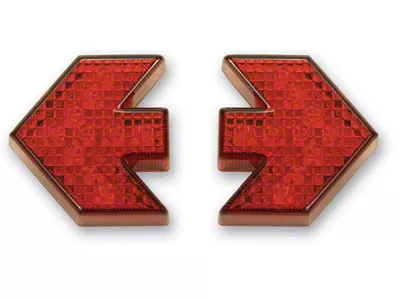 10-Diode LED Arrow-Shaped Lights; Red (Universal; Some Adaptation May Be Required)