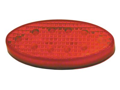 10-Diode LED Oval Lights; Red (Universal; Some Adaptation May Be Required)