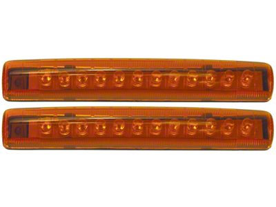 12-Diode Single Row LED Lights; Amber (Universal; Some Adaptation May Be Required)