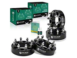 2-Inch 8-Lug Wheel Spacers; Black; Set of Four (12-26 RAM 3500 SRW)