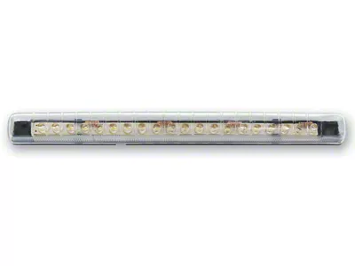20-Diode Single Row LED Light; Clear Lens; Blue (Universal; Some Adaptation May Be Required)