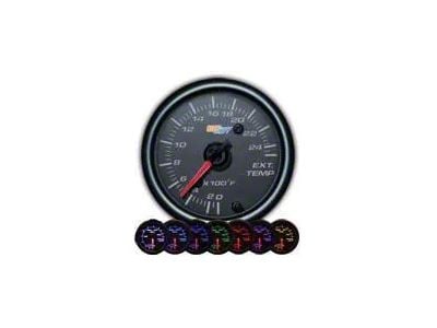 2400-Degree Exhaust Gas Temperature Gauge; Black 7 Color (Universal; Some Adaptation May Be Required)