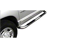 3-Inch Round Side Step Bars; Stainless Steel (03-09 RAM 3500 Quad Cab)