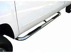 3-Inch Round Side Step Bars; Stainless Steel (10-25 RAM 3500 Regular Cab)