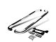 3-Inch Round Side Step Bars; Stainless Steel (02-09 RAM 3500 Quad Cab)