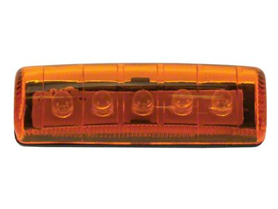 5-Diode Single Row LED Light; Amber (Universal; Some Adaptation May Be Required)