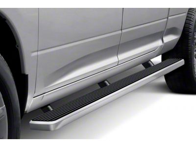 5-Inch iStep Running Boards; Hairline Silver (06-09 RAM 3500 Mega Cab)