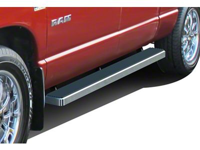 5-Inch iStep Running Boards; Hairline Silver (03-09 RAM 3500 Quad Cab)