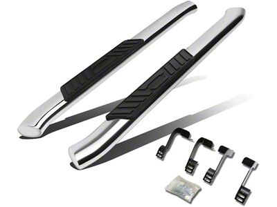 5-Inch Nerf Side Step Bars; Stainless Steel (10-18 RAM 3500 Regular Cab)