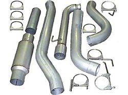 5-Inch Aluminized Turbo-Back Single Exhaust System with HVS Welded Muffler; Side Exit (98-02 5.9L I6 RAM 3500 w/o Catalytic Converter)