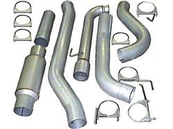 5-Inch Aluminized Turbo-Back Single Exhaust System with HVS Welded Muffler; Side Exit (03-04 5.9L RAM 3500 w/o Catalytic Converter)