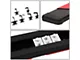 5.50-Inch Wide Flat Running Boards; Black and Red (10-24 RAM 3500 Crew Cab)