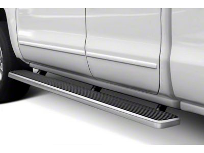 6-Inch iStep Running Boards; Hairline Silver (06-09 RAM 3500 Mega Cab)