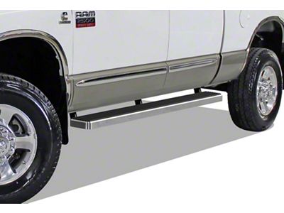 6-Inch iStep Running Boards; Hairline Silver (03-09 RAM 3500 Quad Cab)