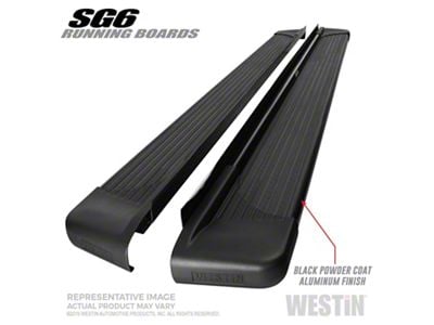 Westin 79-Inch SG6 Running Boards; Black (03-09 RAM 3500 Quad Cab)