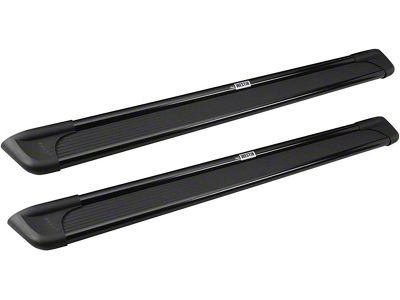 79-Inch Sure-Grip Running Boards; Black Aluminum (03-09 RAM 3500 Quad Cab)