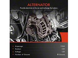 Alternator; 136 Amp (07-09 6.7L RAM 3500)
